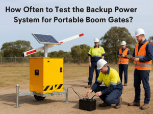 How Often to Test the Backup Power System for Portable Boom Gates?