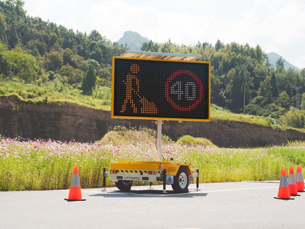 animation on variable message sign