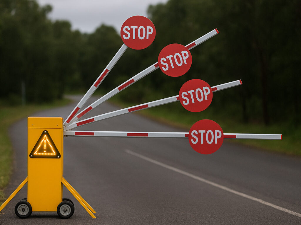 Risks of Ignoring Battery Warning Signs on Traffic Boom Gates