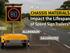 How Chassis Materials Impact the Lifespan of Speed Sign Trailers?