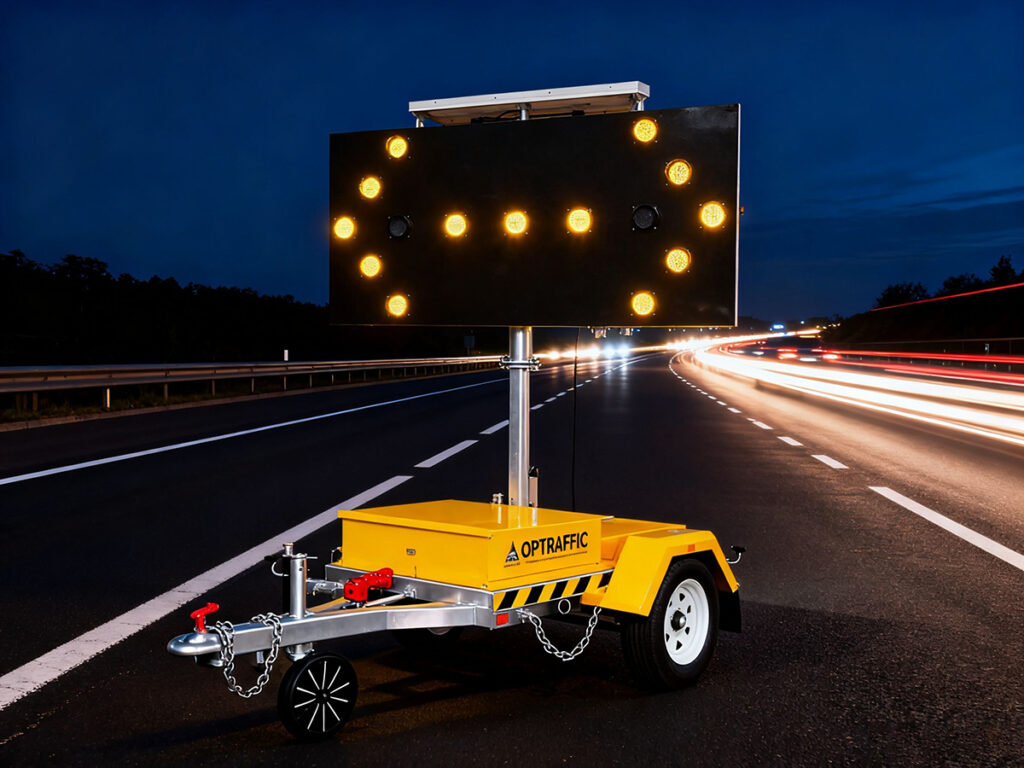 arrow board traffic trailer