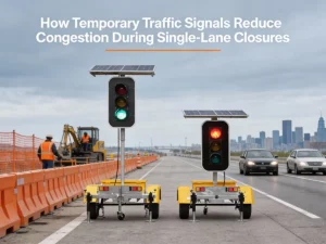 How Temporary Traffic Signals Reduce Congestion During Single-Lane Closures