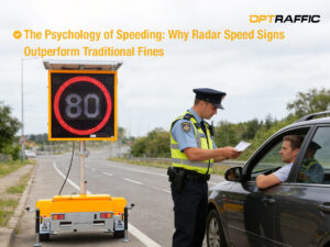 The Psychology of Speeding: Why Radar Speed Signs Outperform Traditional Fines