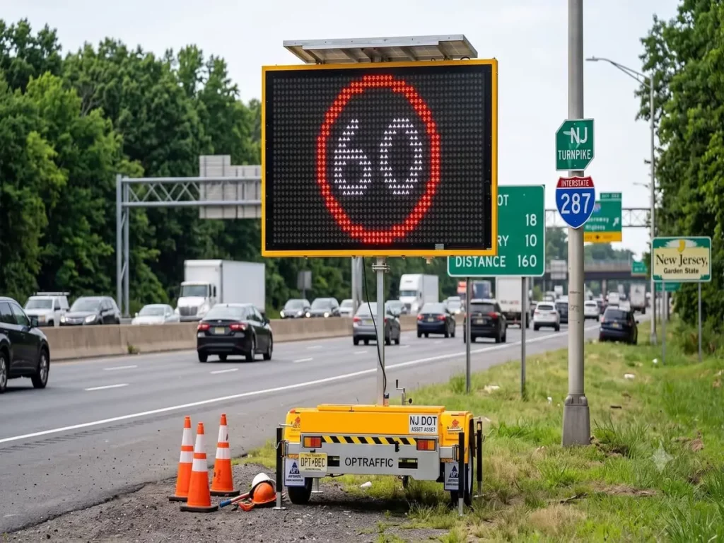 New Jersey variable message sign regulations