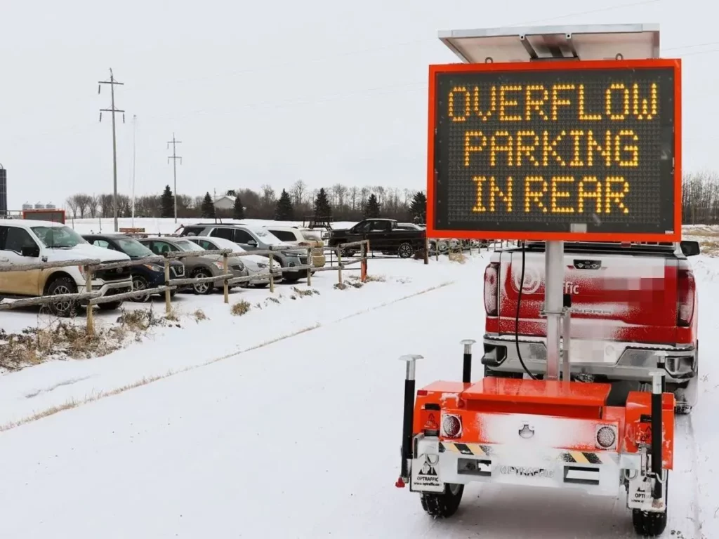 VMS Board for Winter Road Conditions