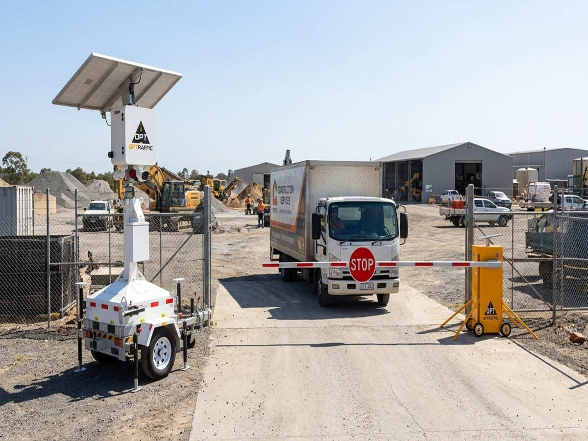 Camera Trailer vs Boom Gate for Site Entry