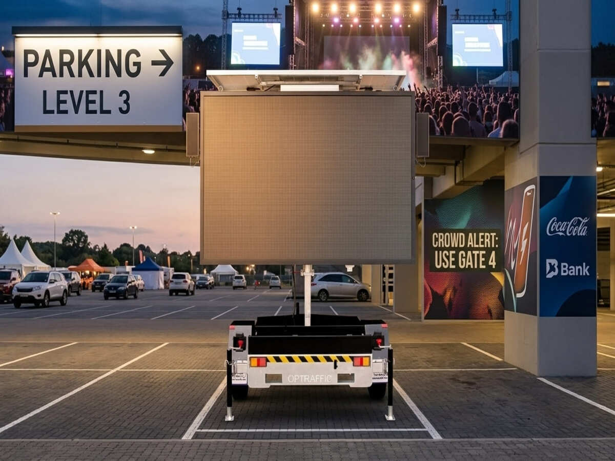 Full-Color Message Signs for Venue Wayfinding