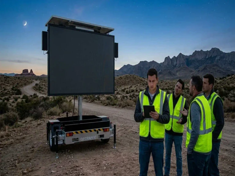 HDMI mirroring and on-site control for a message sign