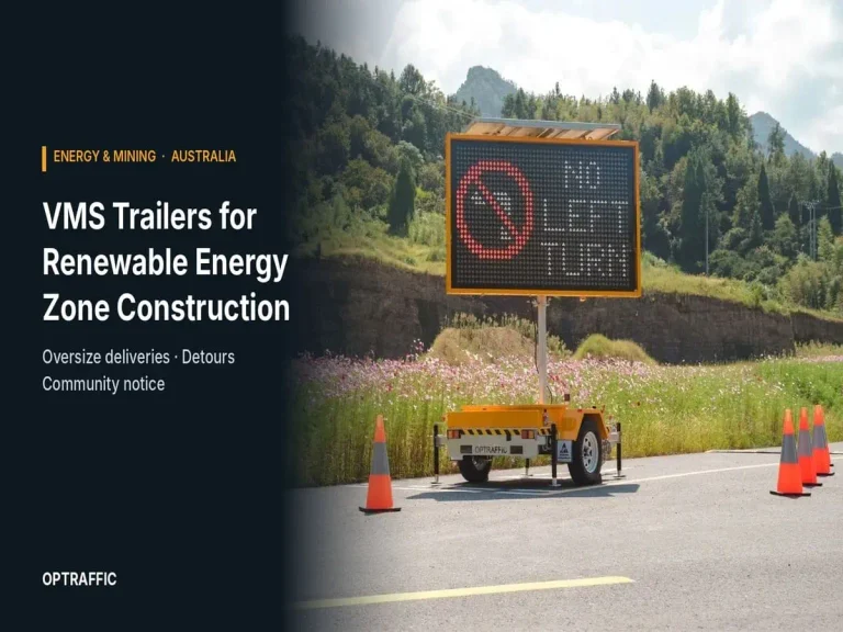 VMS Trailers for Renewable Energy Zone Construction